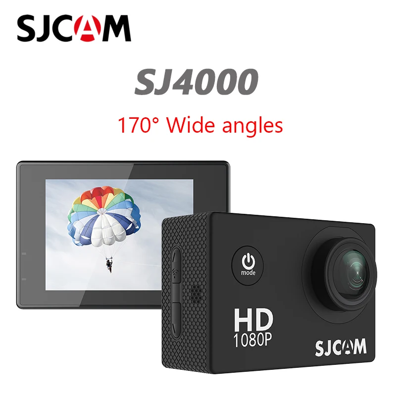 Оригинальная Спортивная Экшн камера SJCAM SJ4000 2 0 дюймов HD 1080P Дайвинг 30 м