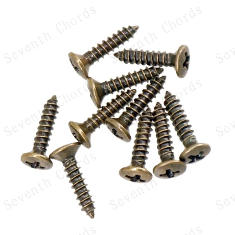 Винты для электрогитары 2 5*12 мм 60 шт.|screw license plate|screw keyplate front |