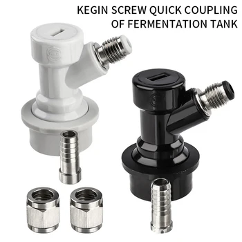 

Homebrew Beer Keg Connector Dispenser Ball Lock Keg Disconnect Liquid / Gas Connectors 1/4'' for Ball Lock Keg