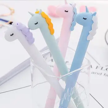 

0.38mm Creative Unicorn Gel Pen Signature Pen Escolar Papelaria For Office School Writing Supplies Stationery Gift