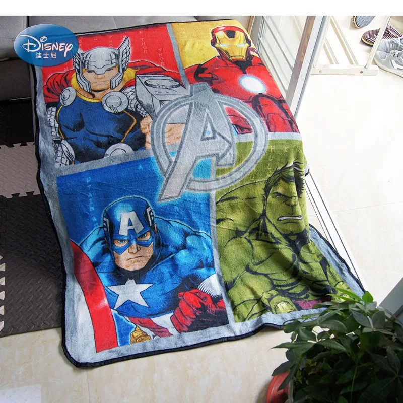 Disney просвет с супергероями из «Мстителей» плюшевые пледы Флисовые Одеяла Пледы для покрывало на кровать для мальчиков диван Manta Украшения в спальню 120x150 см