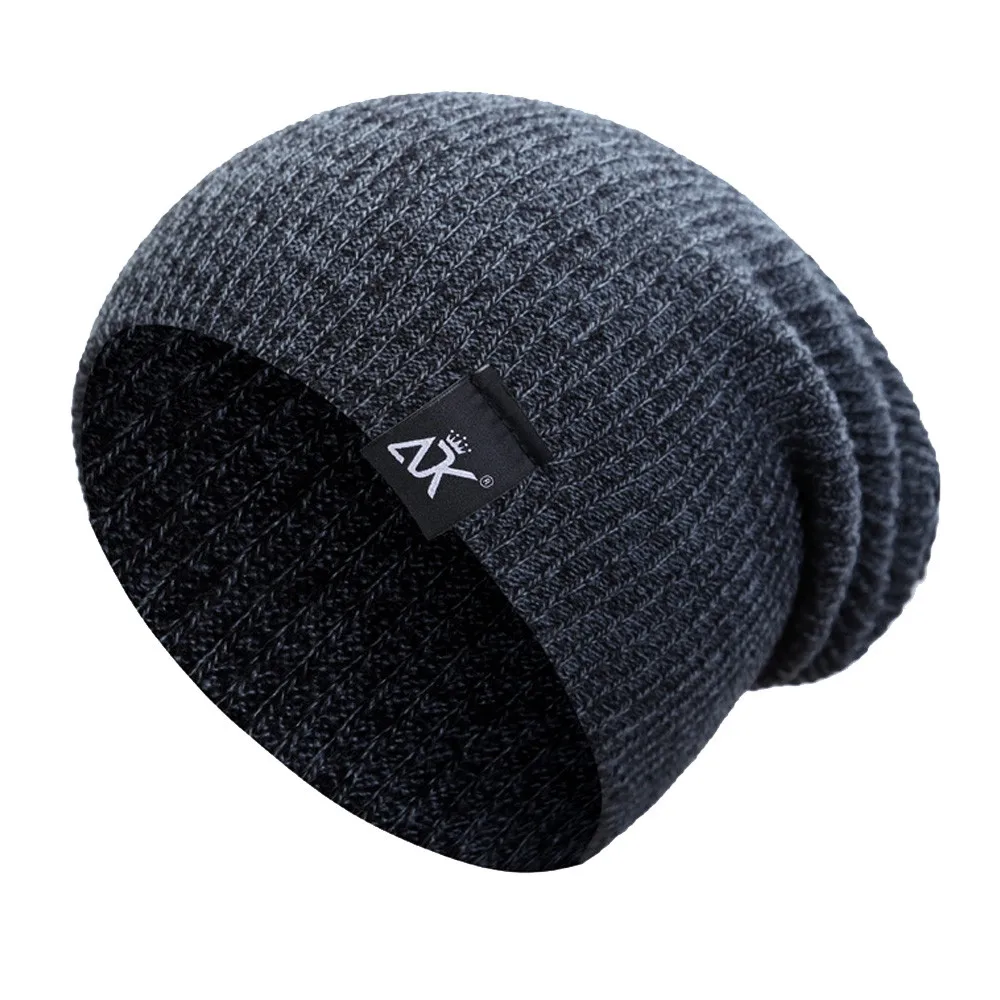 Hip-hop Acrylic Fibres Knitting Hat Keep Warm Winter Fur Ball Cap Wool Ski Beanie Skull Caps Hats for Women | Аксессуары для