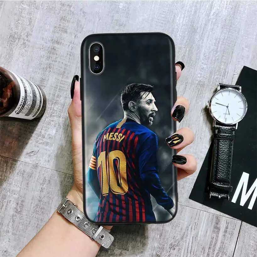 Lionel Messi черный чехол для телефона для Apple IPhone 11 Pro XS MAX XR 7 8 6 6S Plus X 10 Ten 5 5S SE Coque Shell