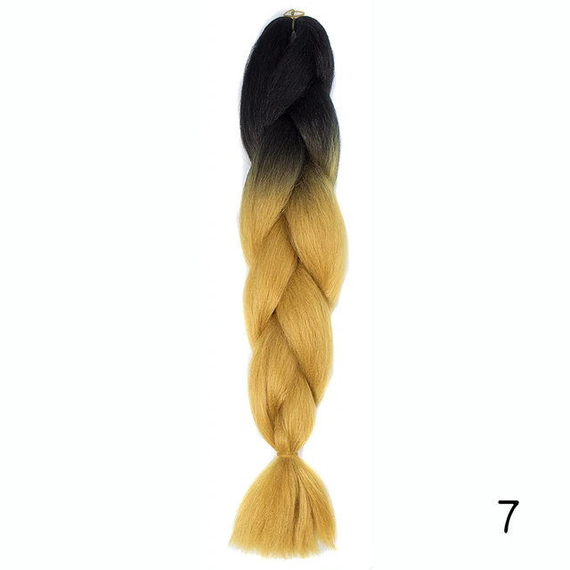 YXHAIR 100g 48 Inch Synthetic Jumbo Box Braids Expression Crochet Hair Extension for Women Pre Stretched Yaki Ombre B10