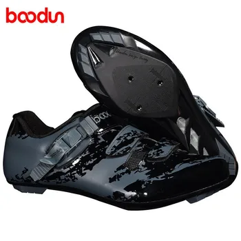 

Boodun New Road Bike Cycling Shoes Men Non-Slip Self-Locking Athletic Racing Bicycle Sapatilha Ciclismo Zapatillas Zapatos MTB