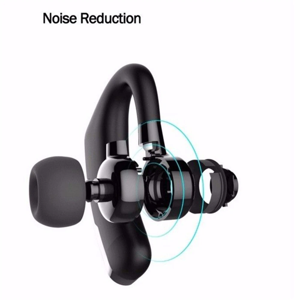 Handsfree Wireless Car Bluetooth Earphones Noise Control Business Bluetooth Headset Fast Charging Headphone with Mic Earburd