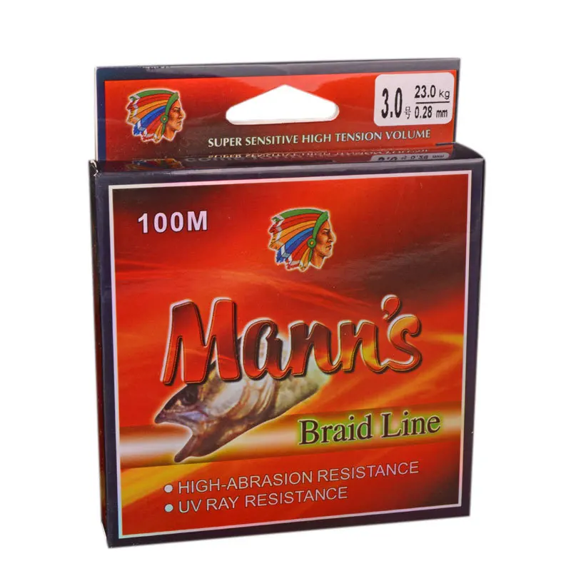 

100 M Mann's Dyneema PE Fishing Line 4 Series Dyneema Fishing Line PE Line