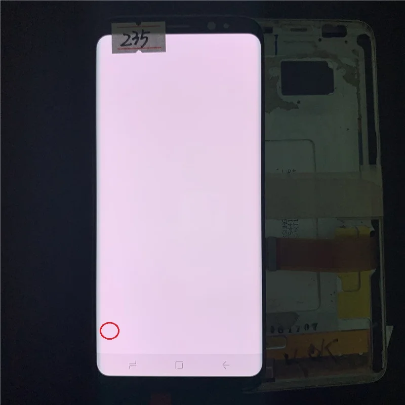 Супер Amoled noframe ЖК-дисплей для samsung Galaxy S8 G950 G950F с черными точками ЖК-дисплей с сенсорным экраном Оцифровка сборка lcd s