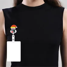 

Belt Rope Office Lanyard Clip Keychain Name Tag Holder Keyring Id Card Key Ring Cord Reel Retract Pull Key Chain Recoil Badge