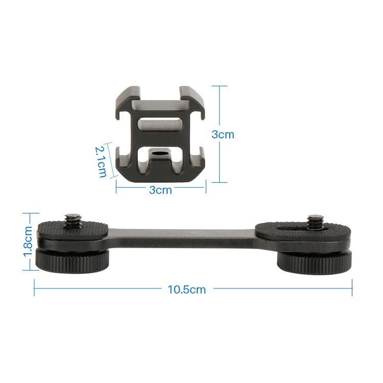 Для DJI Osmo Mobile 2 аксессуары тройное крепление Горячий башмак Женский удлинитель