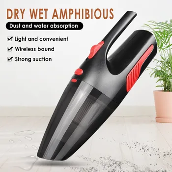 

120W High Power Wireless Car Vacuum Cleaner Rechargeable Wet/Dry Auto Home Dual-use Vacuum Cleaner Car Accessories Interior