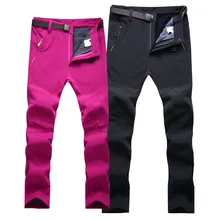 Брюки большого размера, мужские зимние матовые и толстые альпинистские штаны, женские уличные лыжные штаны