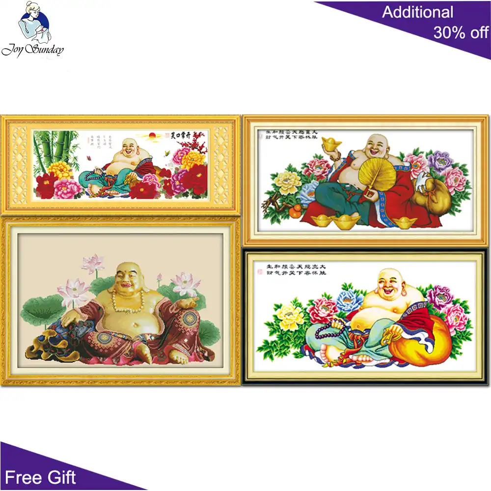 Joy Sunday Maitreya Buddha Home Decor R037 (1) (2) (3) (4) 14CT 11CT счетные и штампованные наборы для вышивки