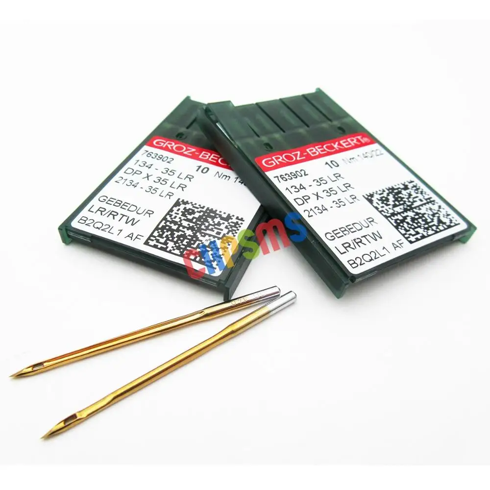 20 шт Groz-Beckert 134-35LR DPX35LR Gebedur титановые кожаные швейные иглы | Дом и сад
