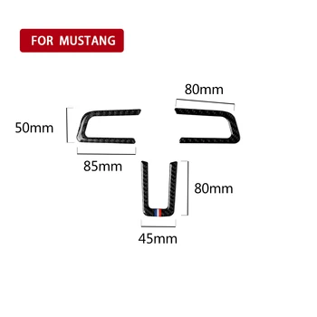 

For Ford Mustang 2015 2016 Auto Accessories Carbon Fiber Trim Stickers Protable Duable