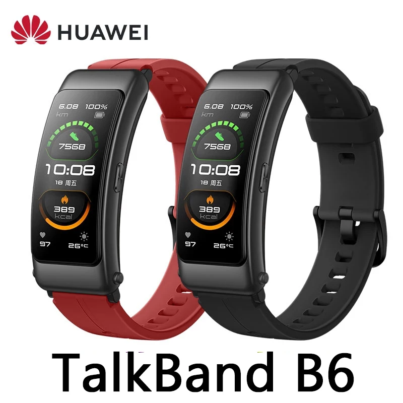 Смарт-браслет Huawei TalkBand B6 спортивный браслет с поддержкой Bluetooth AMOLED экраном |