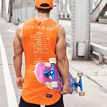 Стиль Muscle Brother Спорт Фитнес баскетбол одежда мужская без рукавов жилет дышащий Быстросохнущий бег студентов