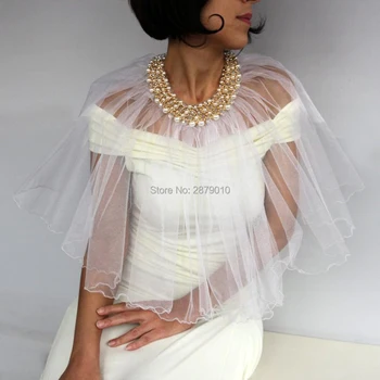 

2019 Wedding Cape Beaded Pearl Coat Wedding Bolero For Women Wedding Accessories Bridal Cape Shoulders Romantic Wedding Party