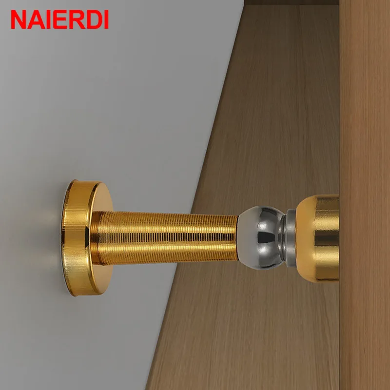 Stainless Steel Door Stopper Magnetic Door Stop Floor Wall Mount Wind-Proof Holder Hardware door stopper,magnetic door stopper