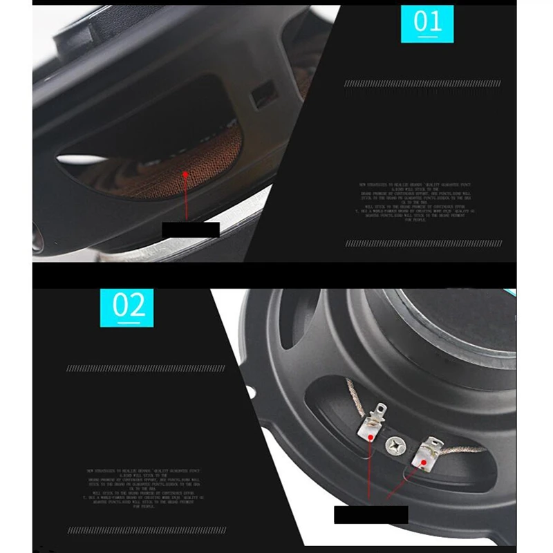 2 шт. 4 дюйма 90дБ стерео объемный полный частотный коаксиальный высокой мощности автомобильный аудио динамик сабвуфер
