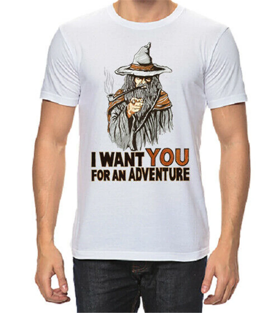 Gandalf The Lord Of Rings Men'S T-Shirt Fashion New With Tags Tshirt Loose Size Top Ajax Tee Shirt |