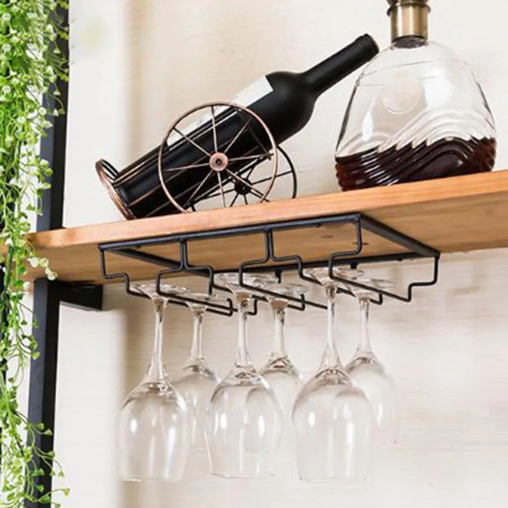 Подвесной металлический Винный Стеллаж стеклянный шкаф для вина держатель винный бокал для шампанского стакан бокал вешалки кухонные инструменты для бара ресторанов