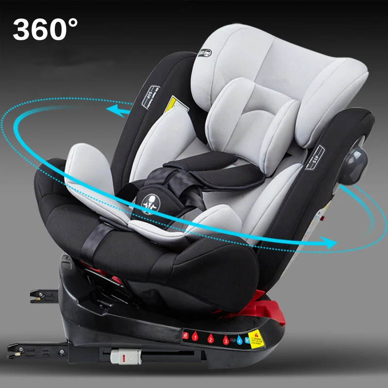 

Child safety seat car with 0-4-3-12 years old baby baby car portable simple rotating seat ISOFIX+LATCH connection