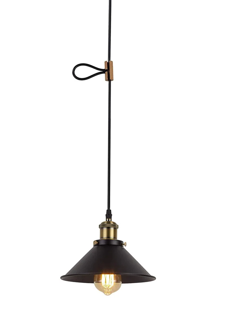 4 PCS Pendant Light Cord Wooden Length Adjuster Cord Lock For Shorten Length