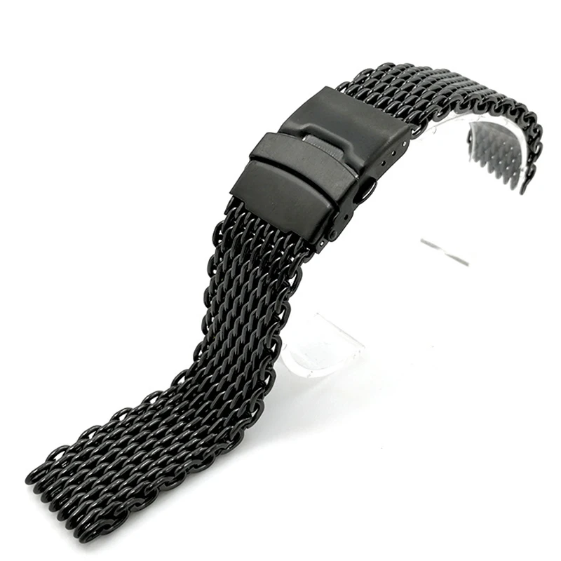 Сетчатый Браслет Milanese Shark для B-reitling S-eiko OMG Watchband 18 мм 20 мм 22 мм 24 мм браслет из нержавеющей стали