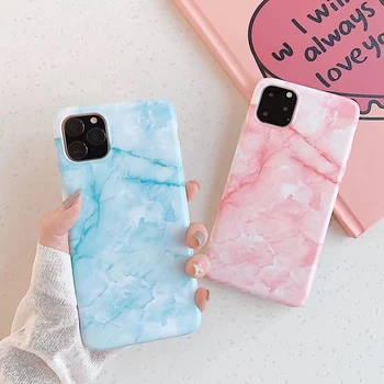 

Colorful Marble Stone Phone Cases For iphone 11 11Pro Max X XS Max XR 7 8 Plus 6 6S Soft IMD Back Cover