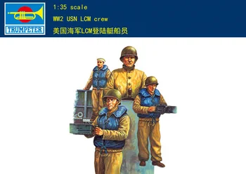 

Trumpeter Model 00408 1/35 WW2 USN LCM crew plastic model kit