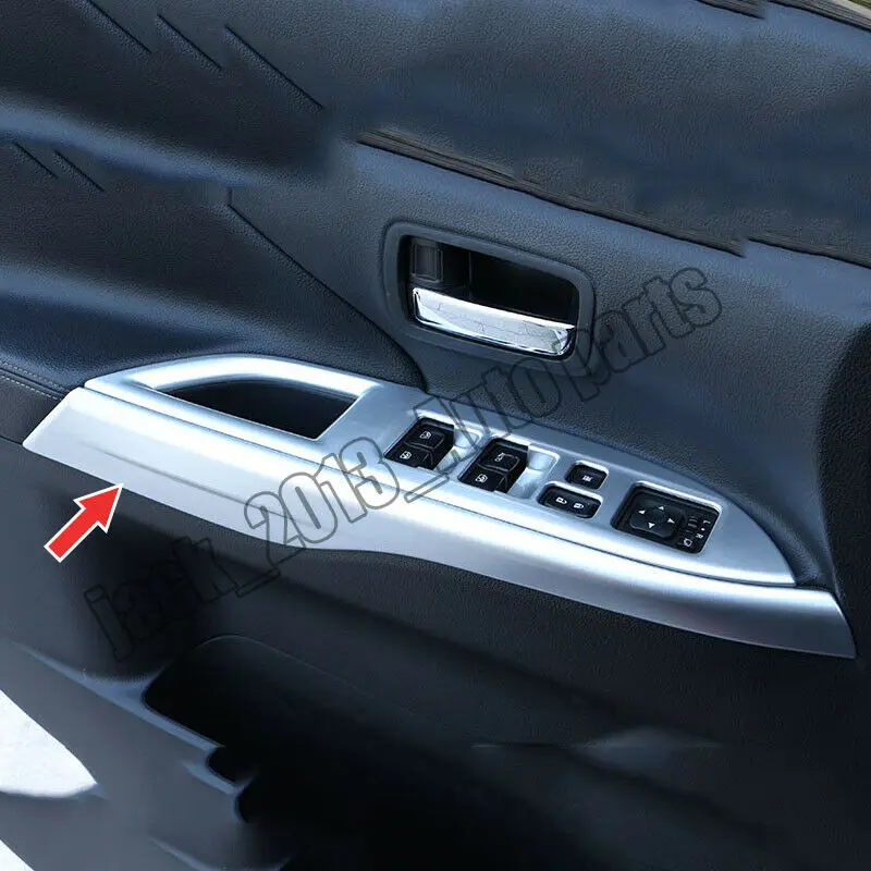 Для Mitsubishi Outlander 2013- авто аксессуар внутренняя отделка ABS хромированный подлокотник на внутреннюю сторону двери панель Крышка отделка
