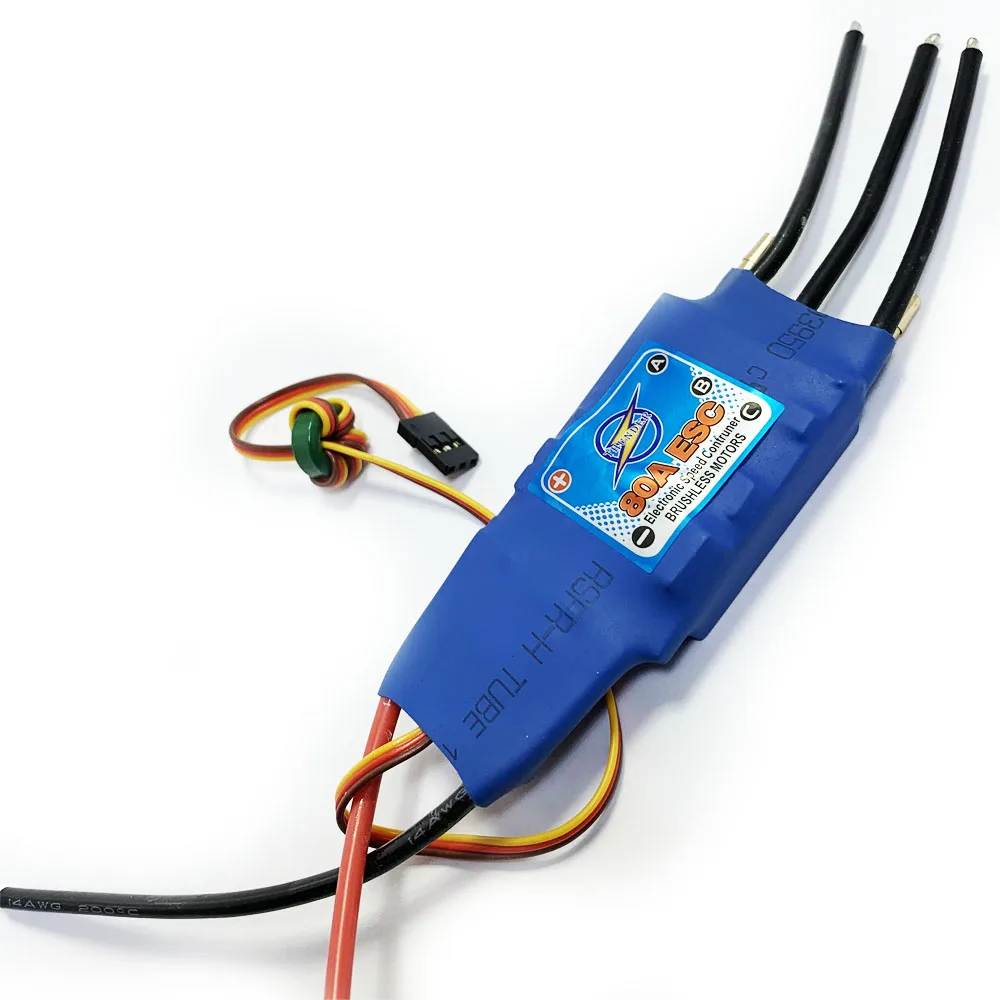 

80A Swiss Brushless Motor Electronic Speed Controll water-cooled ESC 5A 5V BEC 3-6S for RC Boat Jet Ship Parts
