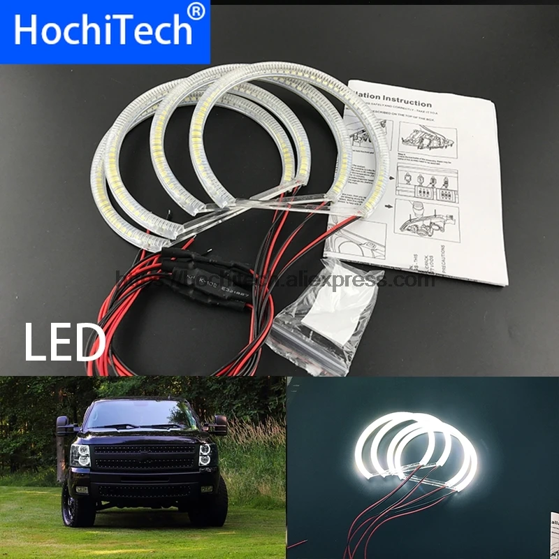 HochiTech ультра яркий белый гало светильник автомобиля smd светодиодный ангельские