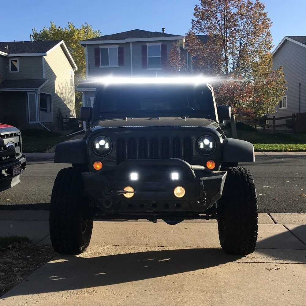 High Power 12D Led Light Bar 60W 120W 180W 240W 300W Led Work Lights Spot Flood Combo Beam for Truck Tractor SUV ATV Offroad