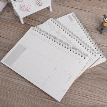 

Planner Book Monthly Weekly Daily Agenda Schedule Blank Diary DIY Study Notebook