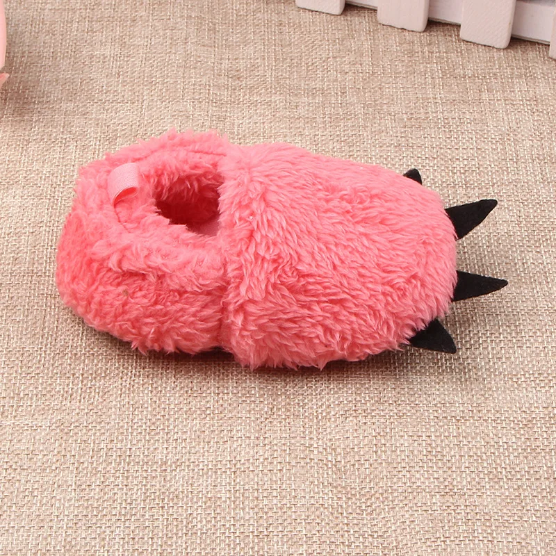 Koovan Children Home Shoes Winter Warm Stuffed Claws Out Shoes Baby Toddler Firstwalkers For Baby Boys Girls Lovely Slipper