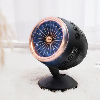 

New Mini Air Circulation Fan 2 Gears Speed USB Charging Touch Switch Cooling Fan Double-Leaf Turbine Desktop Portable Fans