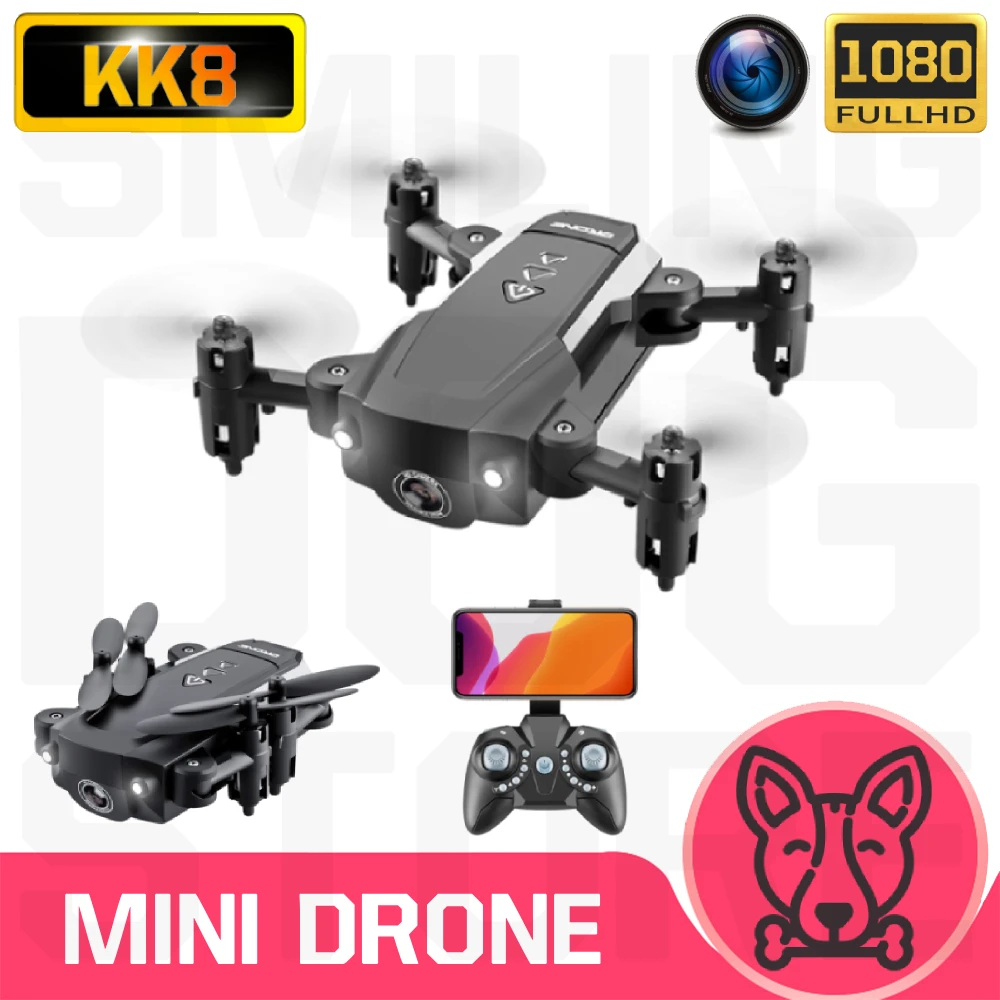 KK8 мини-Дрон с/без HD камерой режим удержания высоты WiFi FPV складной Вертолет VS E61 HS210