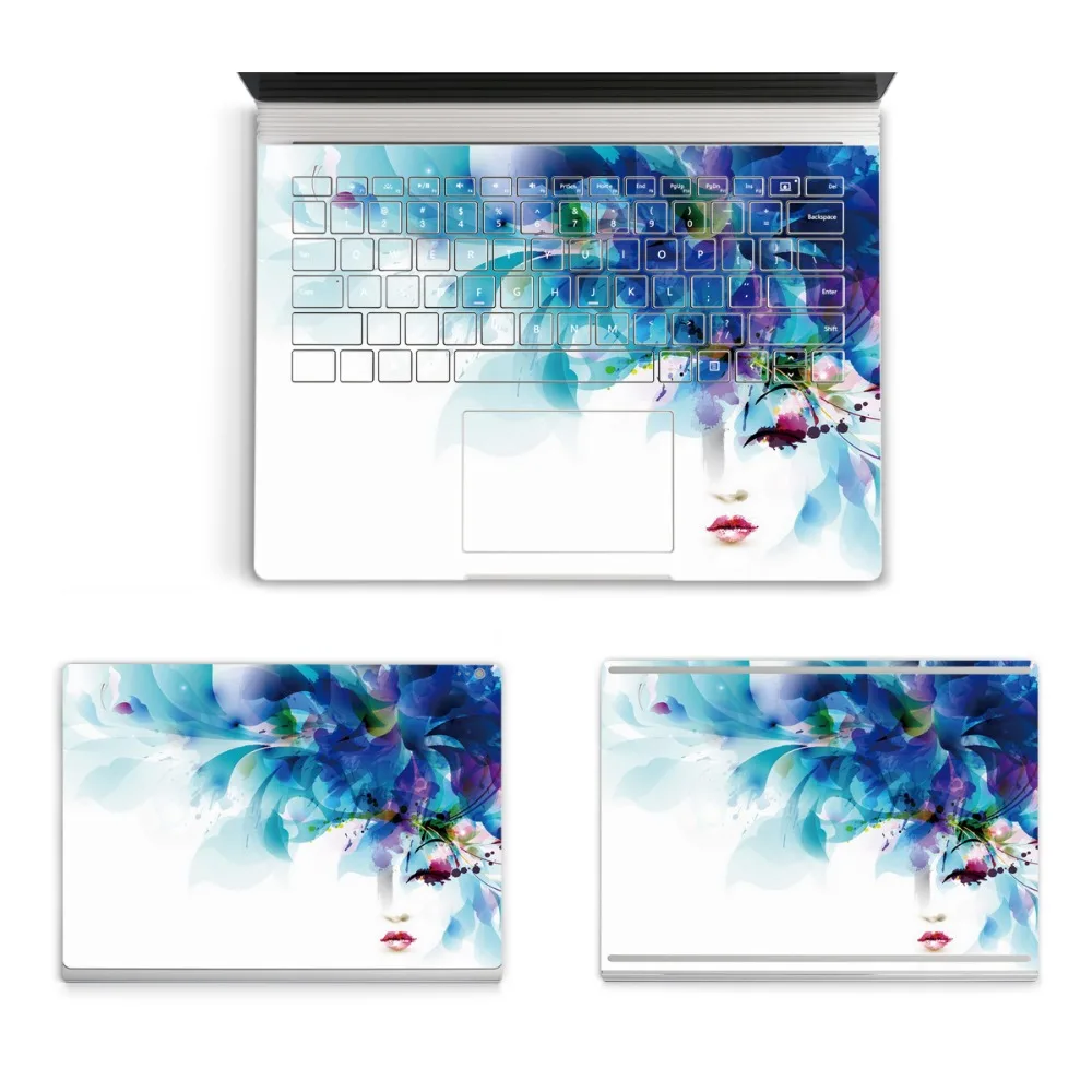 Adesivo Per Laptop Con Decalcomania In Vinile Colorato Per Microsoft Surface Book 13.5 Pollici Fashion Girl Cover Skin Stickers Per Surface Book 13.5