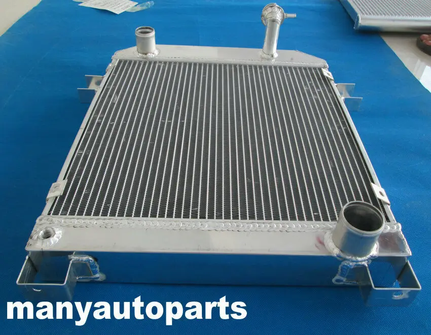 Radiator Алюминиевый радиатор для JAGUAR MARK 2 MK2 MK II DAIMLER 2,5 V8; V8-250 MT 62-67+ вентилятор - Цвет: Radiator