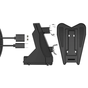 

Dock Fast Non Slip Replace Charging Station Stand Dual USB C Accessories Portable Controller Charger Games Safe Gamepad For PS5
