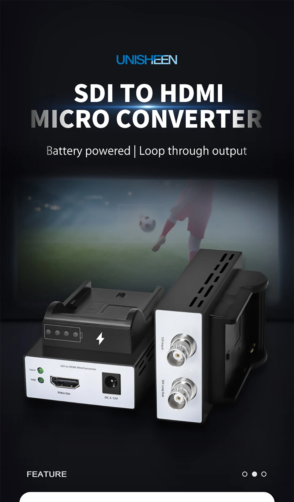 Hot-Sale Level-B 1080p Camera Transmmiter 3G SDI Converter to HDMI Video Capture