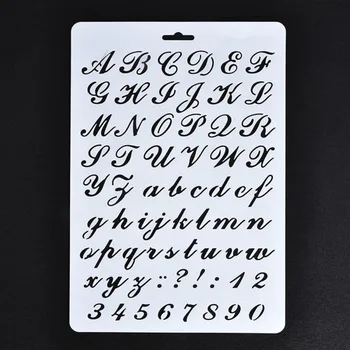 

Lettering Stencils, Letter and Number Stencil, Painting Paper Craft Alphabet and Number Stencils (#2)