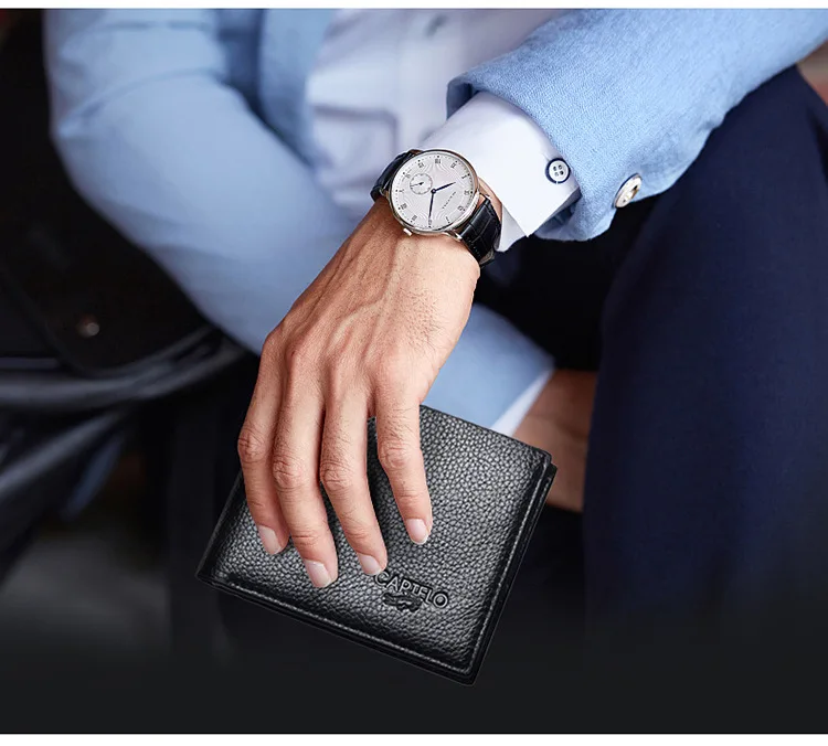 Мужской кошелек, простой модный кошелек, мужской повседневный чехол для телефона, мягкий держатель для карт
