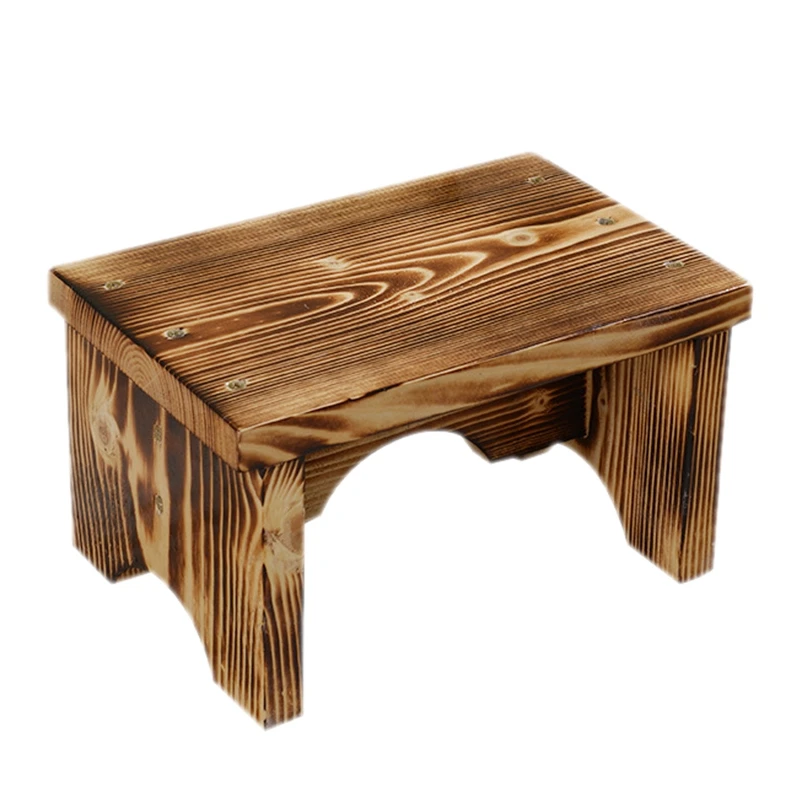 

Promotion! Wooden Step Stool Eco Kids Step Stool Perfect Getting Up To Bed Easy Reach High Places in Kitchen Bathroom Closet Sin