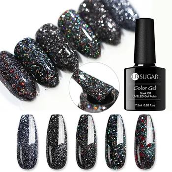 

UR SUGAR Glitter UV Gel Nail Polish Shining Platinum Gel Varnish Holographice Semi Permanent Hybrid Nail Enamel Led Gel Polish