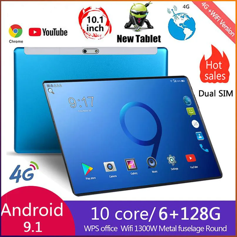2021, 10 Core 6G + 128GB Android 9,0 10 pulgadas Tablet Dual SIM 4G teléfono Tablet PC WIFI 6G RAM + 64/128G ROM Tablet GPS Pad del teléfono