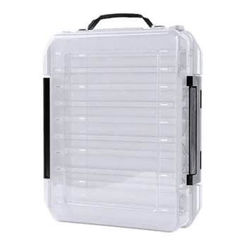 

Plastic Double Multi-function Fly Fishing Tackle Box Sided Spinner Fish Lures Bait Cases Fishing Storage Box