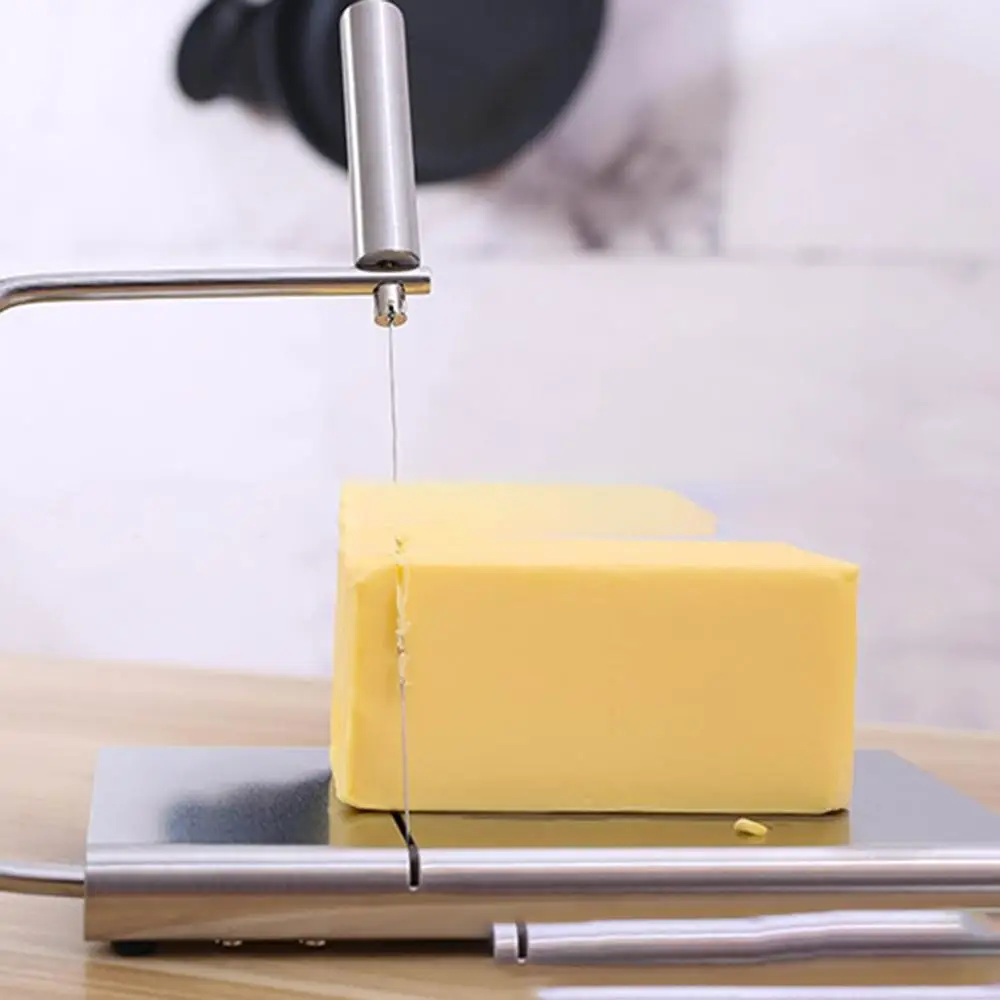 Food Grade 430 Stainless Steel Cheese Slicer Kitchen Tool Multifunctional Cheese Cutting Table Ham Cutting Knife